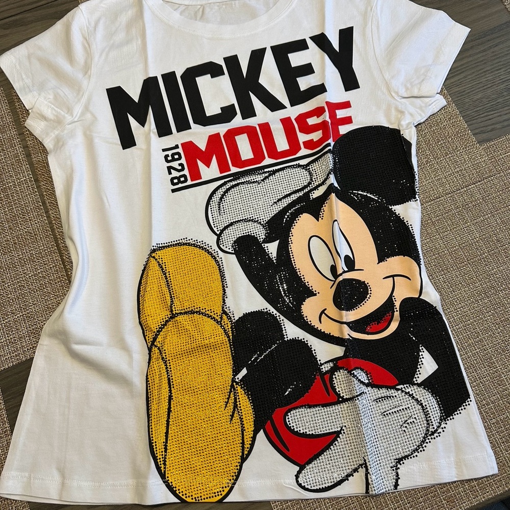 Mickey Mouse women’s T-Shirt - White and Yellow